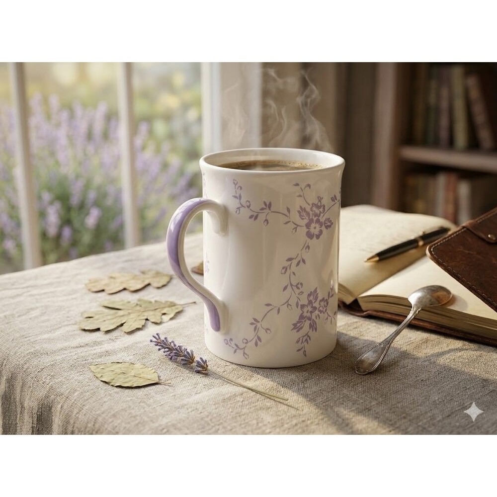 REAR FIND NEW Laura Ashley Floral Made in Fine Bone China Tea/Coffee Mug